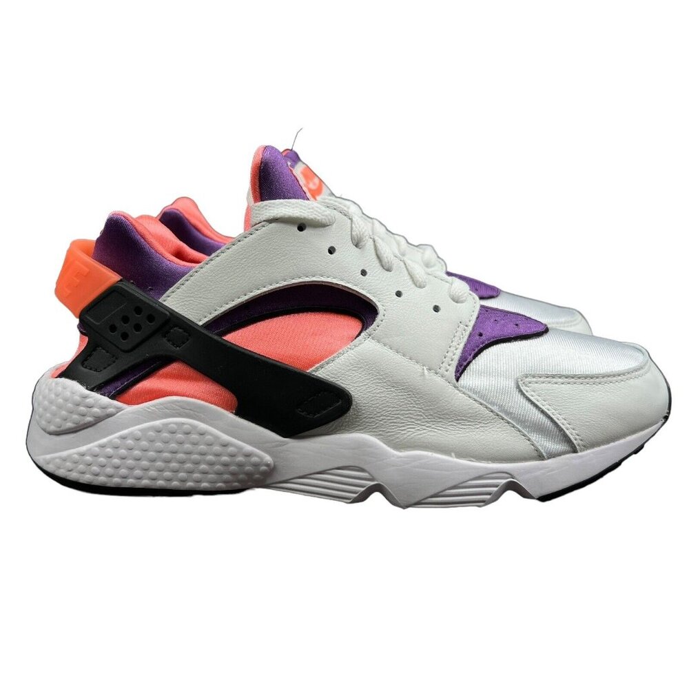 Nike Air Huarache White Purple Bright Mango Shoes DD1068-101 Men's Size 10